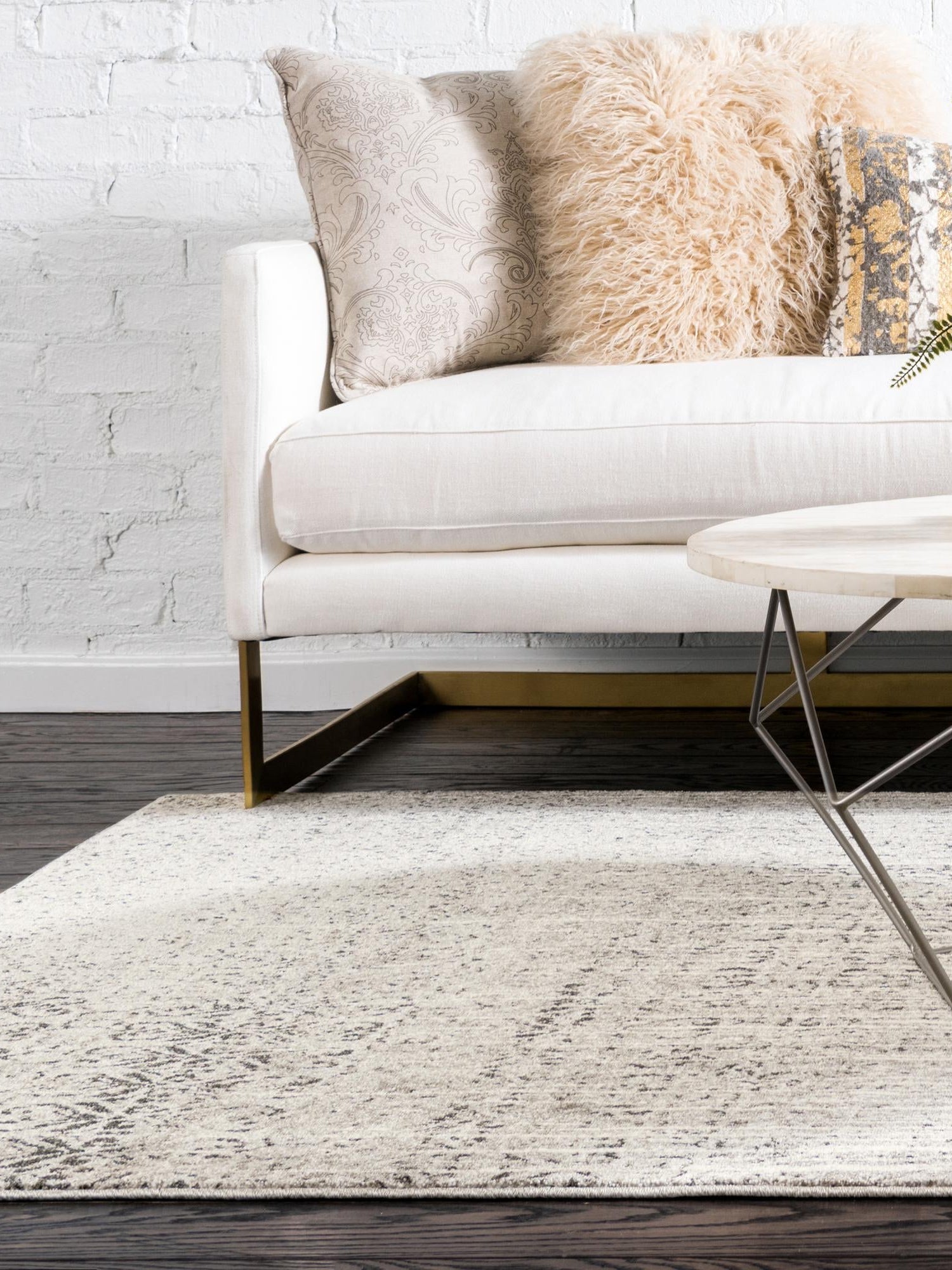 Gray 3' 1 x 5' 3 Del Mar Rectangle Area Rug 100% Polypropylene Easy Clean Stain Resistant Vivid Modern Carpet Mat for Home Decor Interior Designing for Sale at Rug Engine