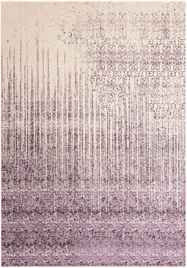 Purple 7' 1 x 10' Del Mar Rectangle Area Rug 100% Polypropylene Easy Clean Stain Resistant Vivid Modern Carpet Mat for Home Decor Interior Designing for Sale at Rug Engine