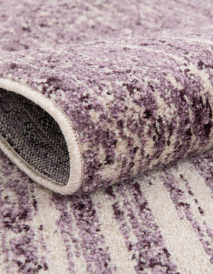 Purple 4' 1 x 4' 1 Del Mar Round Area Rug 100% Polypropylene Easy Clean Stain Resistant Vivid Modern Carpet Mat for Home Decor Interior Designing for Sale at Rug Engine