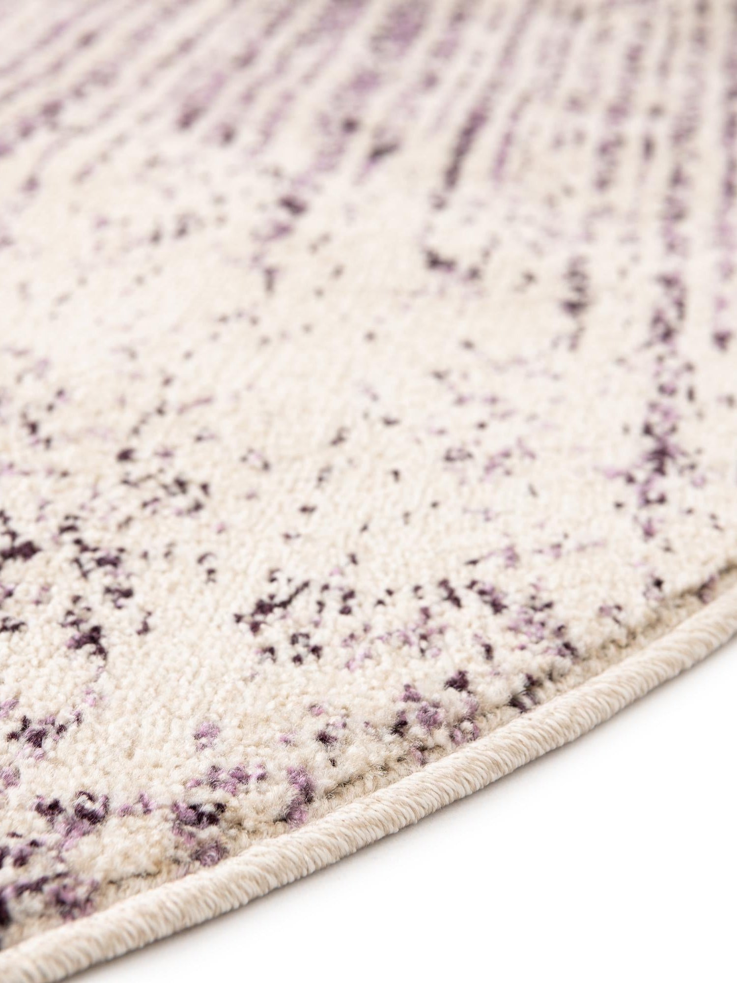 Purple 6' 1 x 6' 1 Del Mar Round Area Rug 100% Polypropylene Easy Clean Stain Resistant Vivid Modern Carpet Mat for Home Decor Interior Designing for Sale at Rug Engine
