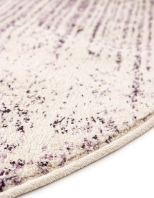 Purple 6' 1 x 6' 1 Del Mar Round Rug