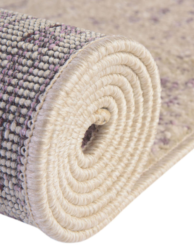 Purple 4' 1 x 4' 1 Del Mar Round Area Rug 100% Polypropylene Easy Clean Stain Resistant Vivid Modern Carpet Mat for Home Decor Interior Designing for Sale at Rug Engine