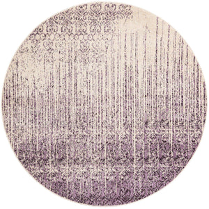 Purple 6' 1 x 6' 1 Del Mar Round Rug