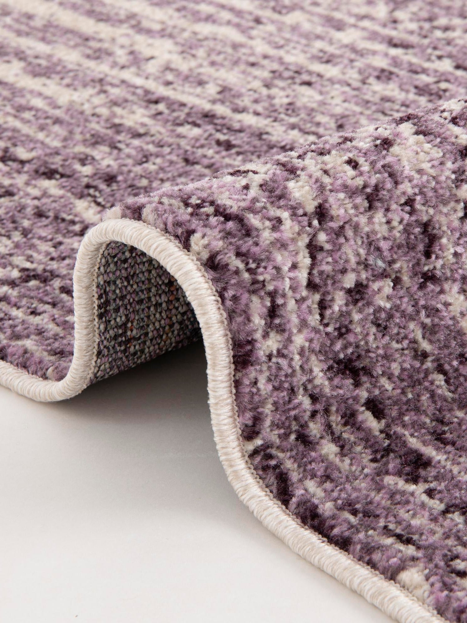 Purple 7' 1 x 10' Del Mar Rectangle Area Rug 100% Polypropylene Easy Clean Stain Resistant Vivid Modern Carpet Mat for Home Decor Interior Designing for Sale at Rug Engine