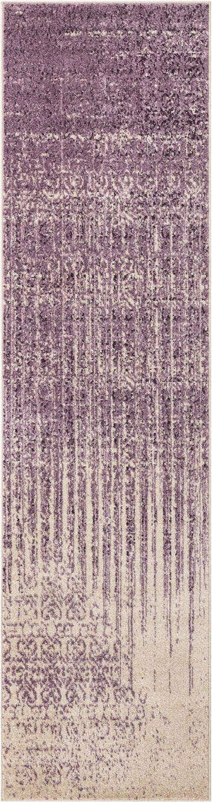 Purple 2' 7 x 10' Del Mar Runner Area Rug 100% Polypropylene Easy Clean Stain Resistant Vivid Modern Carpet Mat for Home Decor Interior Designing for Sale at Rug Engine