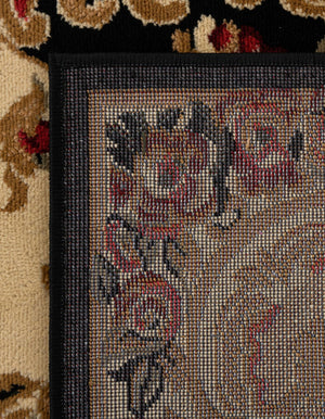 Black 9' x 12' Versailles Rectangle Area Rug