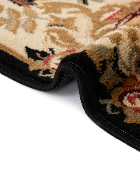 Black 9' x 12' Versailles Rectangle Area Rug