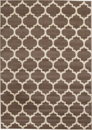 Brown 7' 1 x 10' Trellis Rectangle Area Rug