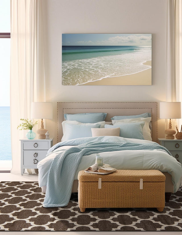 Brown 2' x 3' 1 Trellis Rectangle Area Rug