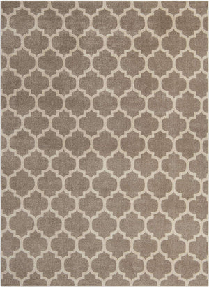 Light Brown 9' x 12' 2 Trellis Rectangle Rug