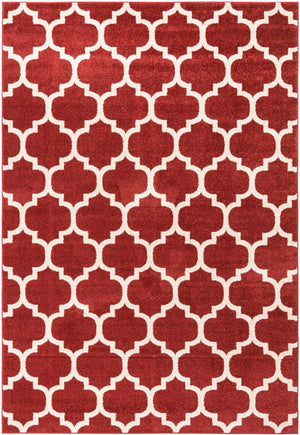 Dark Terracotta 7' 1 x 10' Trellis Rectangle Area Rug