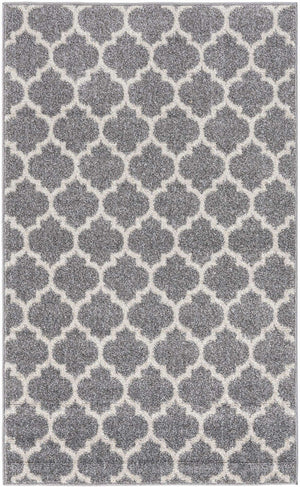 Dark Gray 3' 1 x 5' 3 Trellis Rectangle Area Rug