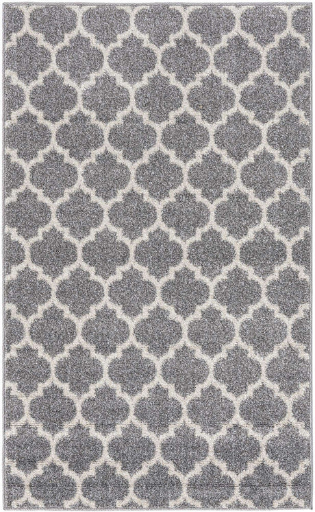 Dark Gray 3' 1 x 5' 3 Trellis Rectangle Area Rug