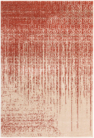 Red 4' 1 x 6' 1 Del Mar Rectangle Area Rug 100% Polypropylene Easy Clean Stain Resistant Vivid Modern Carpet Mat for Home Decor Interior Designing for Sale at Rug Engine