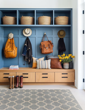 Light Gray 3' 1 x 5' 3 Trellis Rectangle Area Rug