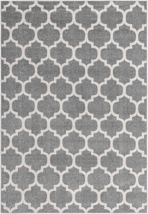 Dark Gray 7' 1 x 10' Trellis Rectangle Area Rug