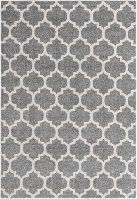 Dark Gray 7' 1 x 10' Trellis Rectangle Area Rug
