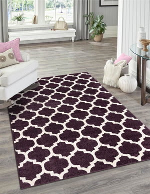 Purple 3' 3 x 5' 3 Trellis Rectangle Area Rug