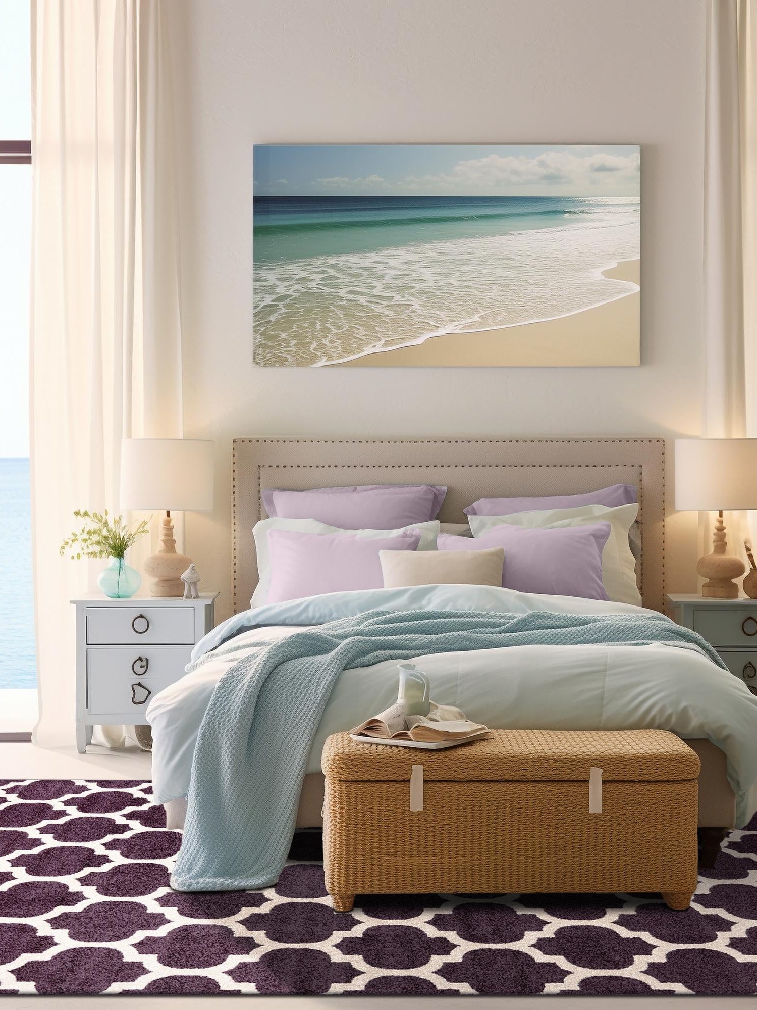 Purple 3' 3 x 5' 3 Trellis Rectangle Area Rug