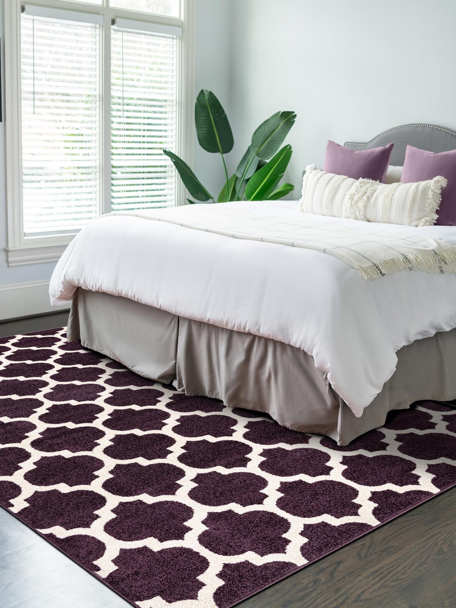 Purple 3' 3 x 5' 3 Trellis Rectangle Area Rug