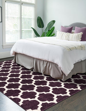 Purple 3' 3 x 5' 3 Trellis Rectangle Area Rug