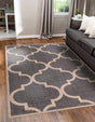 Gray 7' 1 x 10' Trellis Rectangle Area Rug