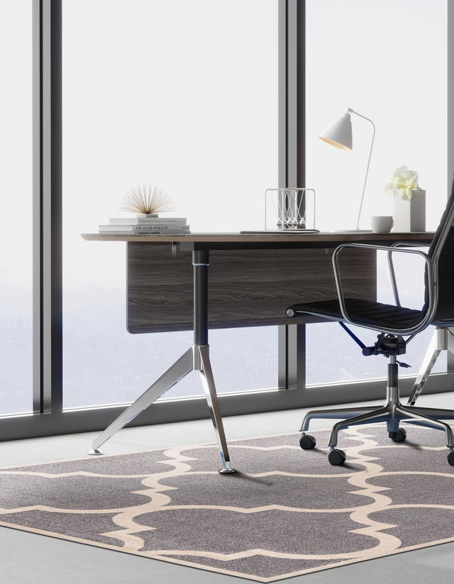 Gray 7' 1 x 10' Trellis Rectangle Area Rug