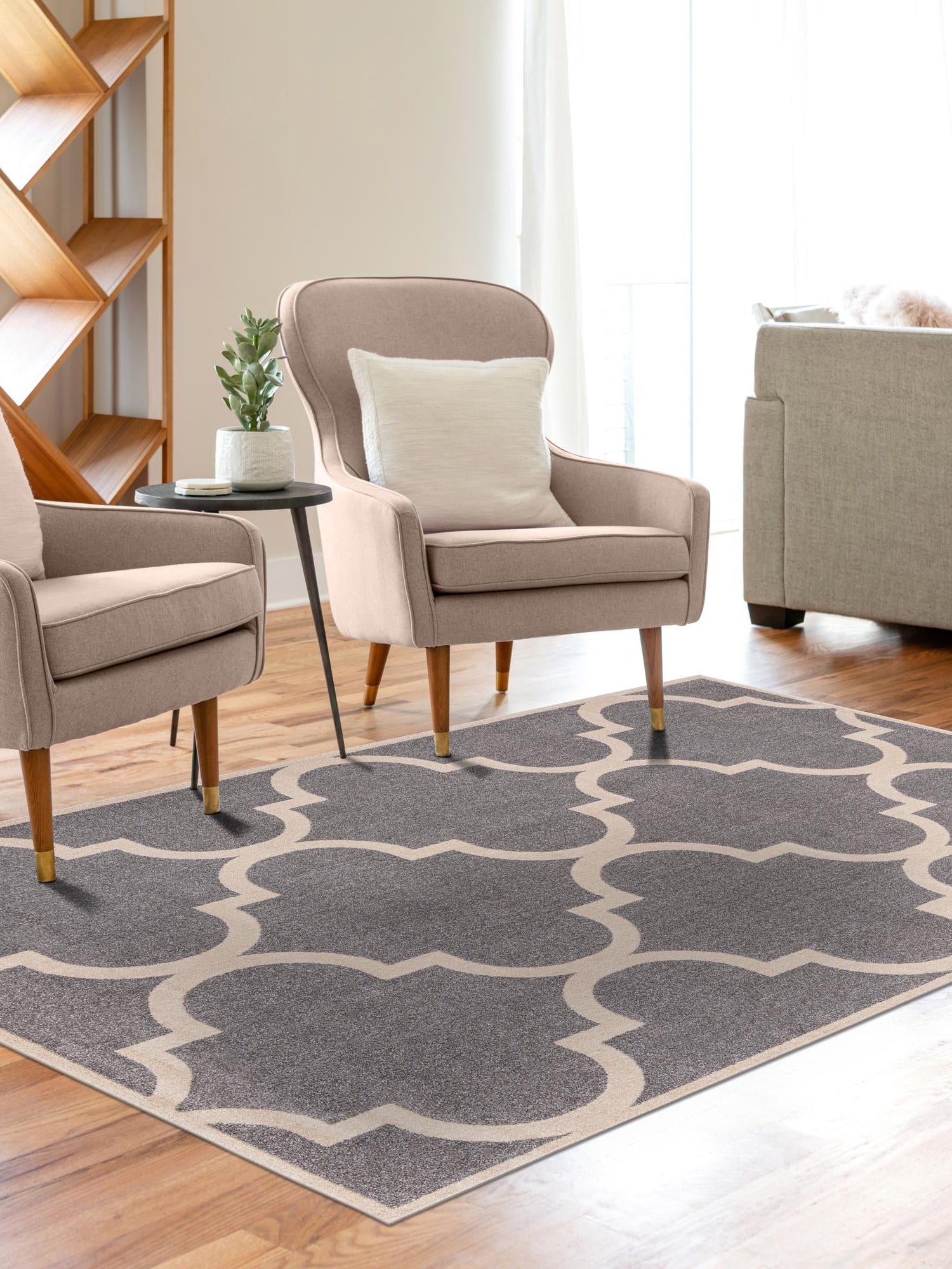 Gray 7' 1 x 10' Trellis Rectangle Area Rug