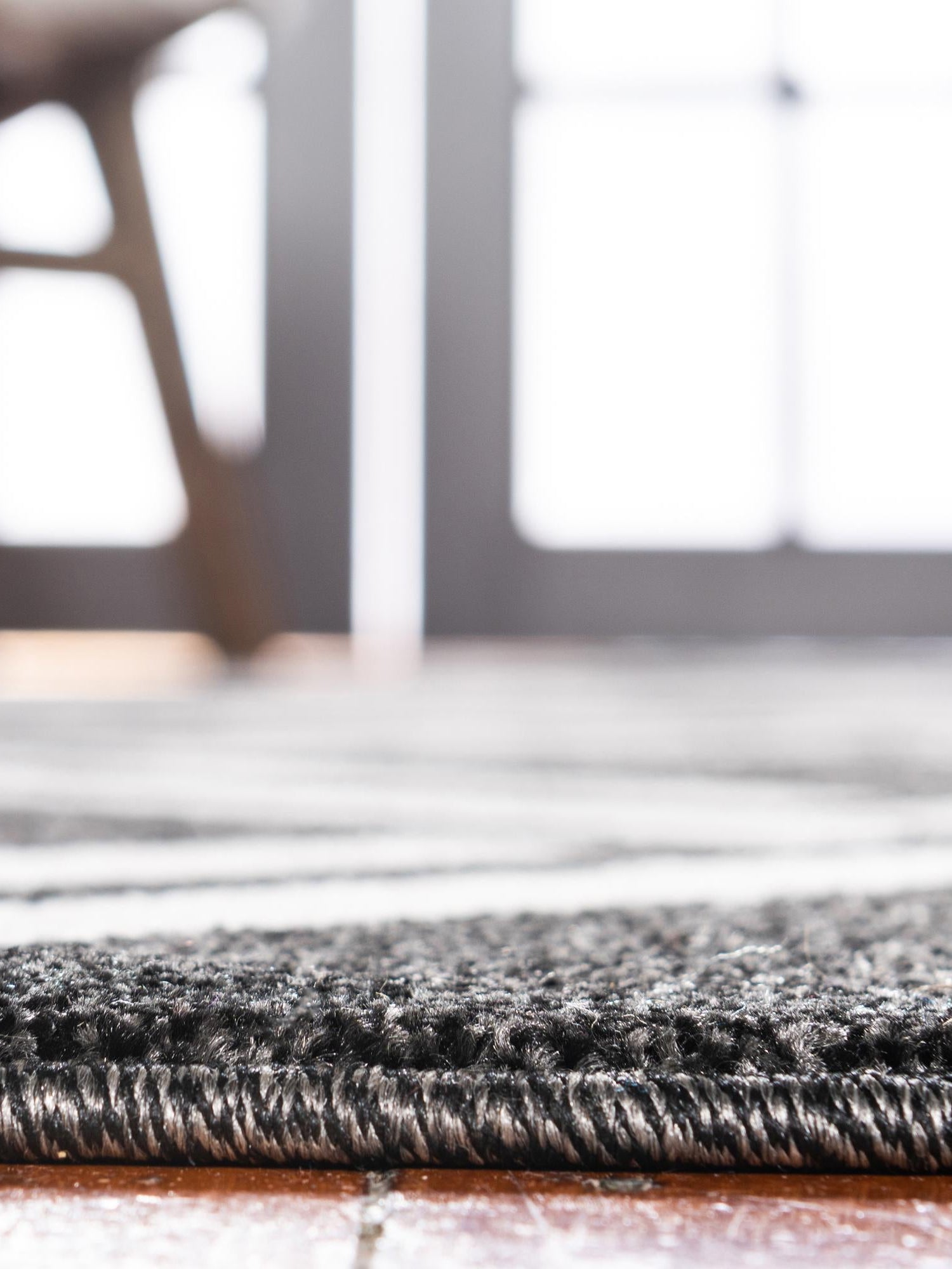 Black 3' 3 x 5' 3 Trellis Rectangle Area Rug