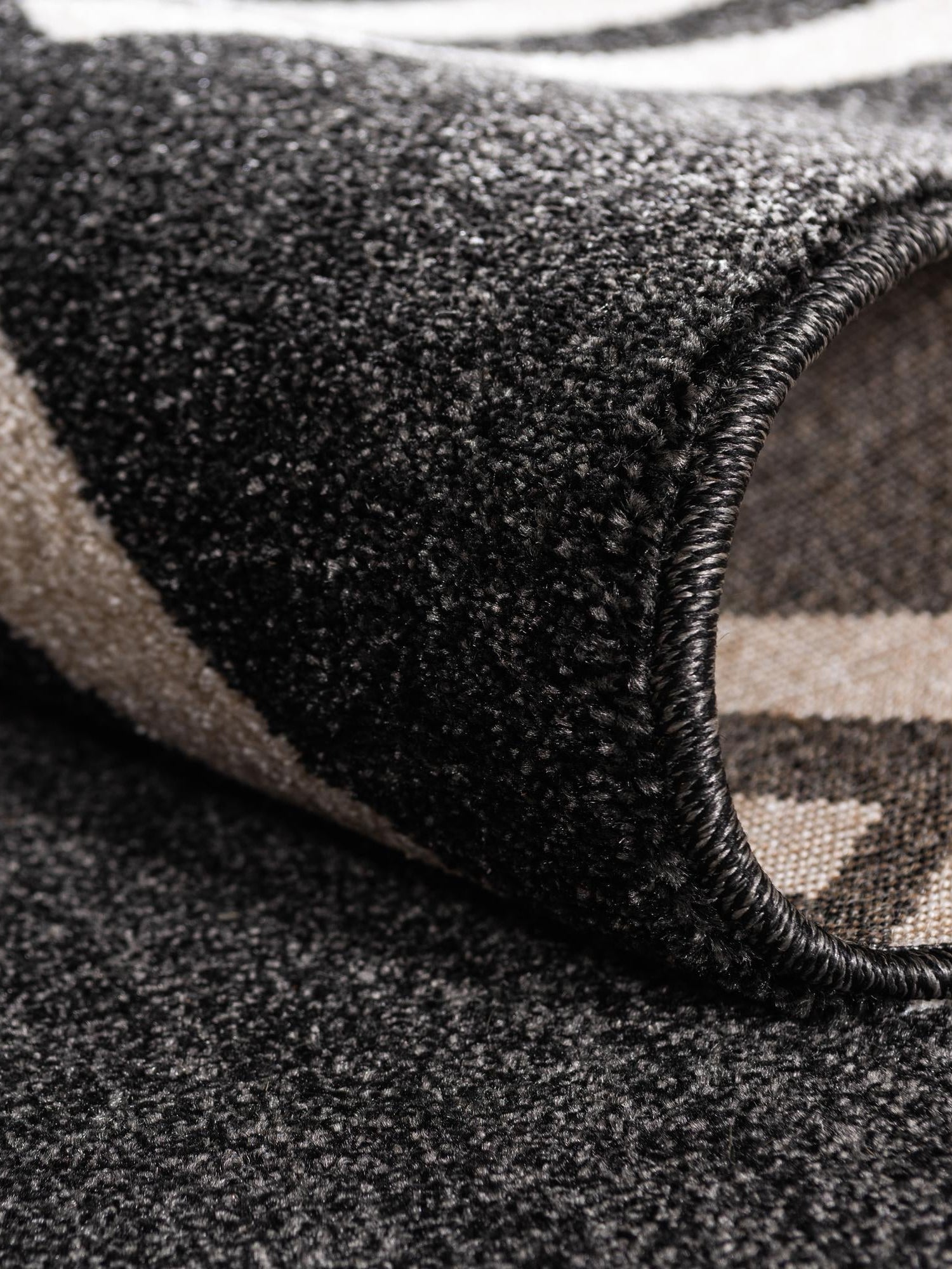 Black 9' x 12' Trellis Rectangle Area Rug