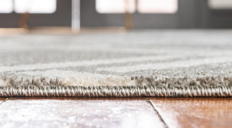 Gray 7' 1 x 10' Trellis Rectangle Area Rug Geometric Modern Unique Durable Easy Clean Carpet for Contemporary Interior Design for Sale at Rug Engine
