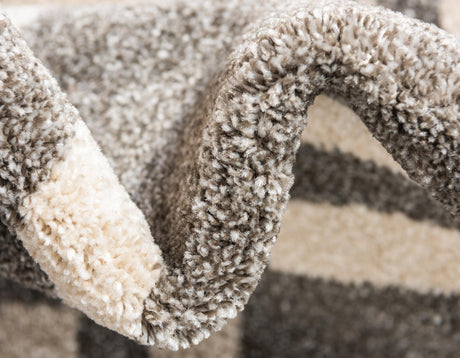 Gray 7' 1 x 10' Trellis Rectangle Area Rug Geometric Modern Unique Durable Easy Clean Carpet for Contemporary Interior Design for Sale at Rug Engine