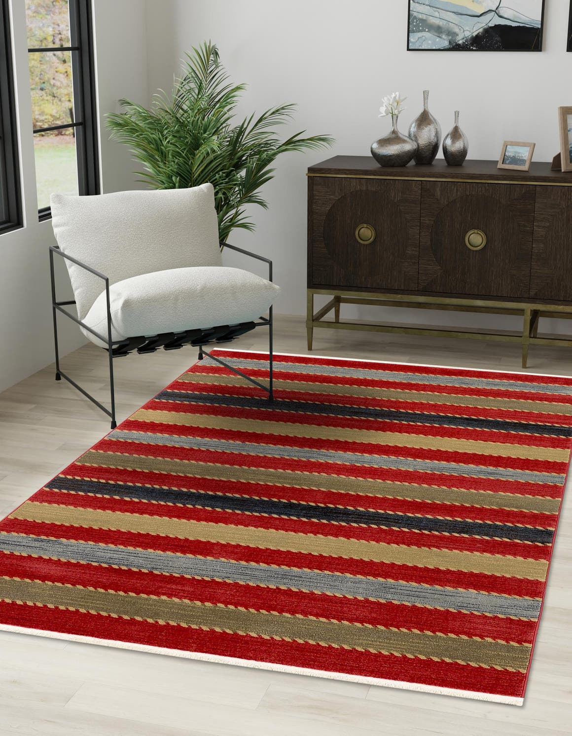 Multicolor 7' 1 x 10' Fars Rectangle Area Rug 100% Polypropylene Unique Traditional Carpet for Classical Living, Dining Room & Office Spaces for Sale at Rug Engine