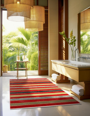 Multicolor 7' 1 x 10' Fars Rectangle Area Rug 100% Polypropylene Unique Traditional Carpet for Classical Living, Dining Room & Office Spaces for Sale at Rug Engine