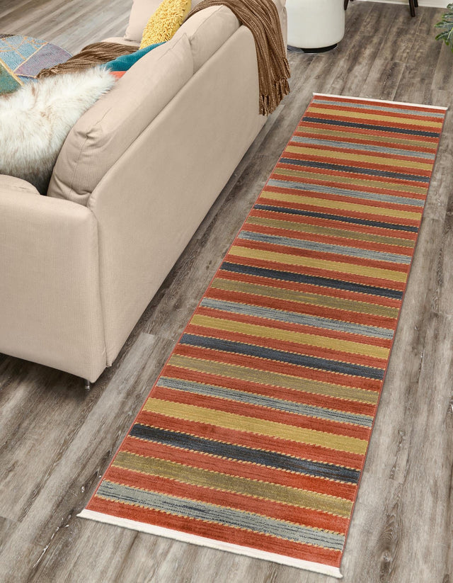 Multicolor 3' x 10' Fars Runner Area Rug 100% Polypropylene Unique Traditional Carpet for Classical Living, Dining Room & Office Spaces for Sale at Rug Engine
