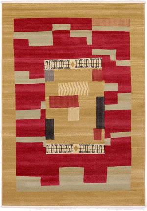 Rust Red 7' 1 x 10' Fars Rectangle Area Rug 100% Polypropylene Unique Traditional Carpet for Classical Living, Dining Room & Office Spaces for Sale at Rug Engine