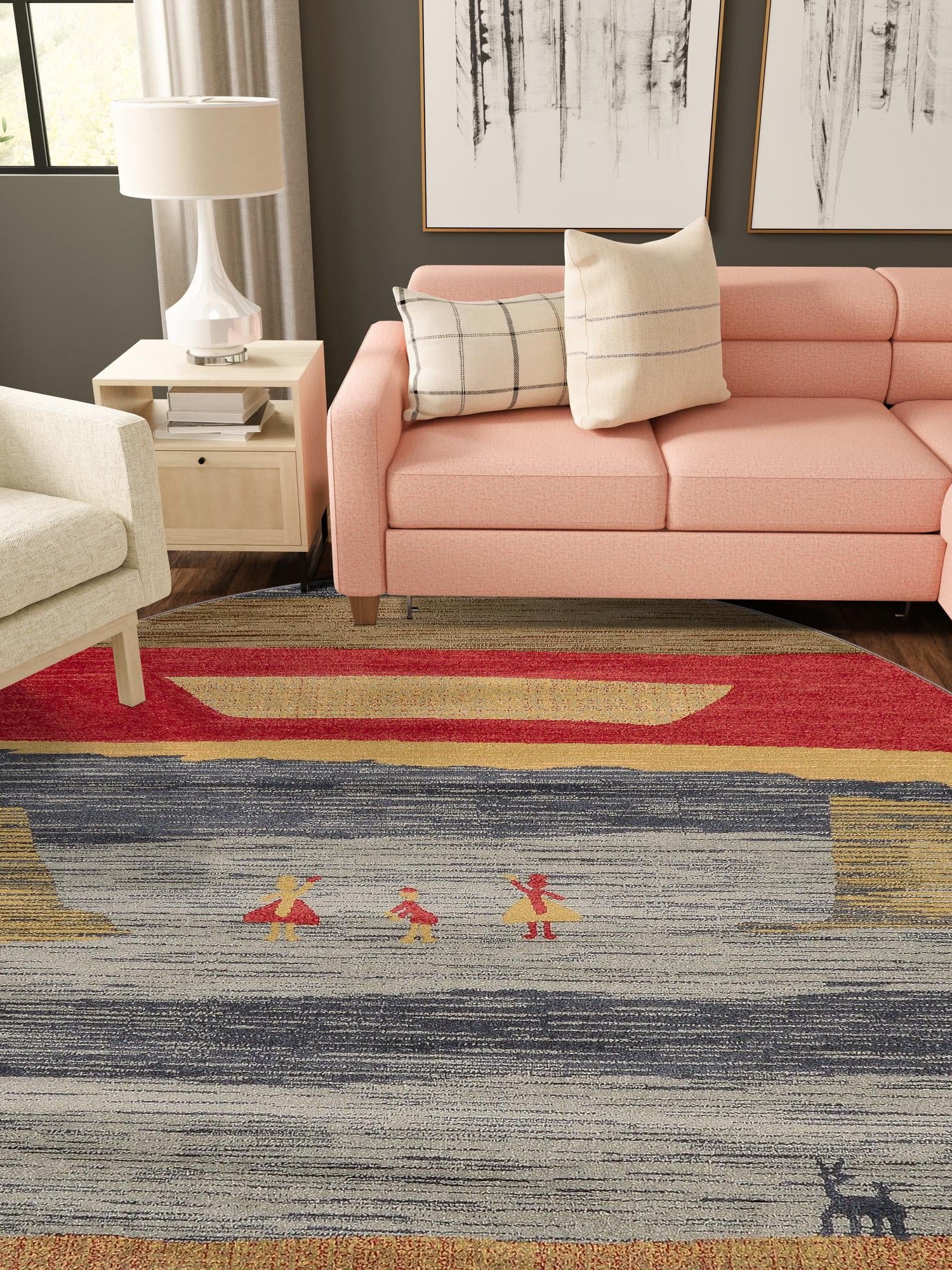 Blue 12' 2 x 12' 2 Fars Round Area Rug 100% Polypropylene Unique Traditional Carpet for Classical Living, Dining Room & Office Spaces for Sale at Rug Engine