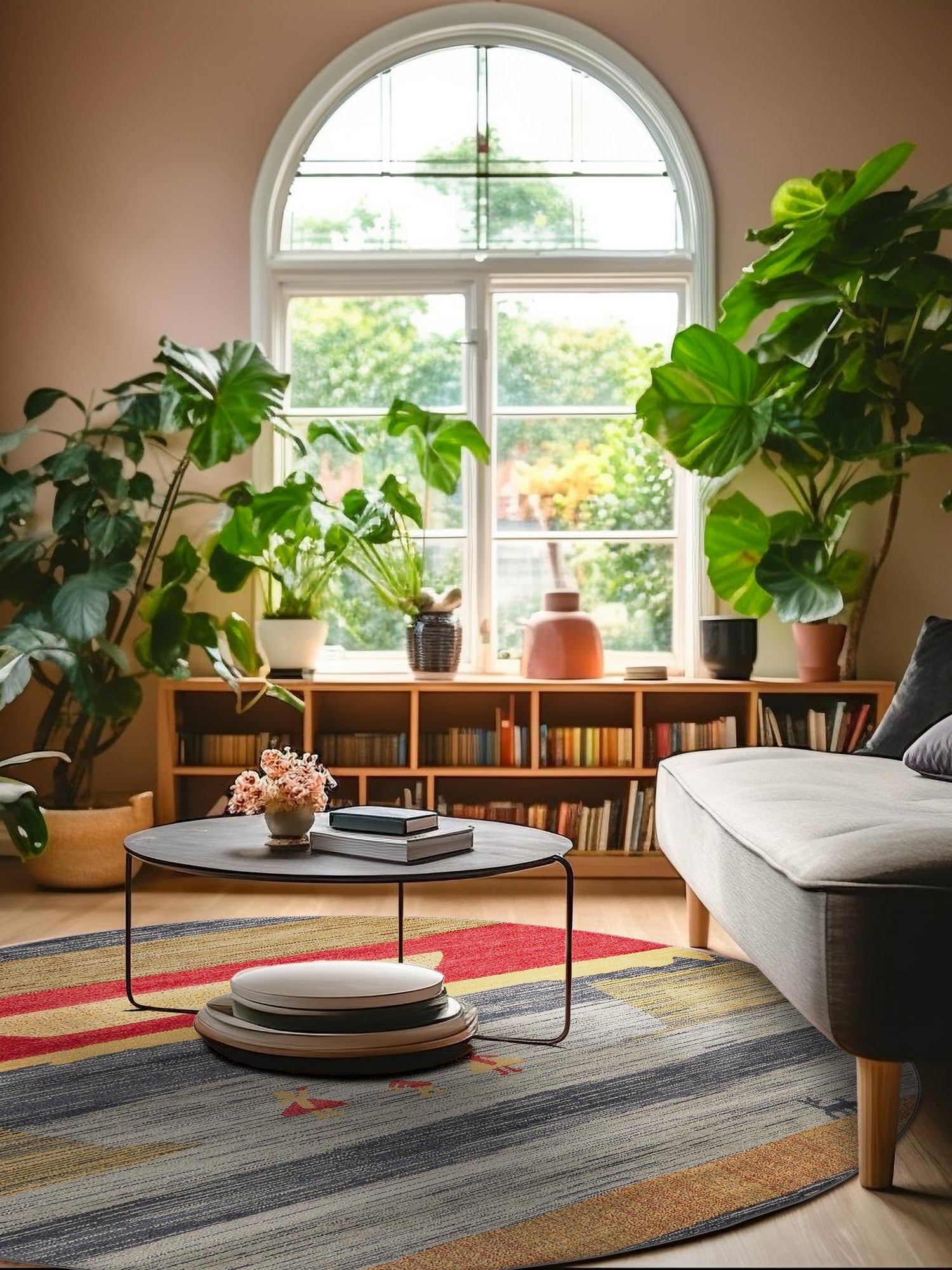 Blue 12' 2 x 12' 2 Fars Round Area Rug 100% Polypropylene Unique Traditional Carpet for Classical Living, Dining Room & Office Spaces for Sale at Rug Engine