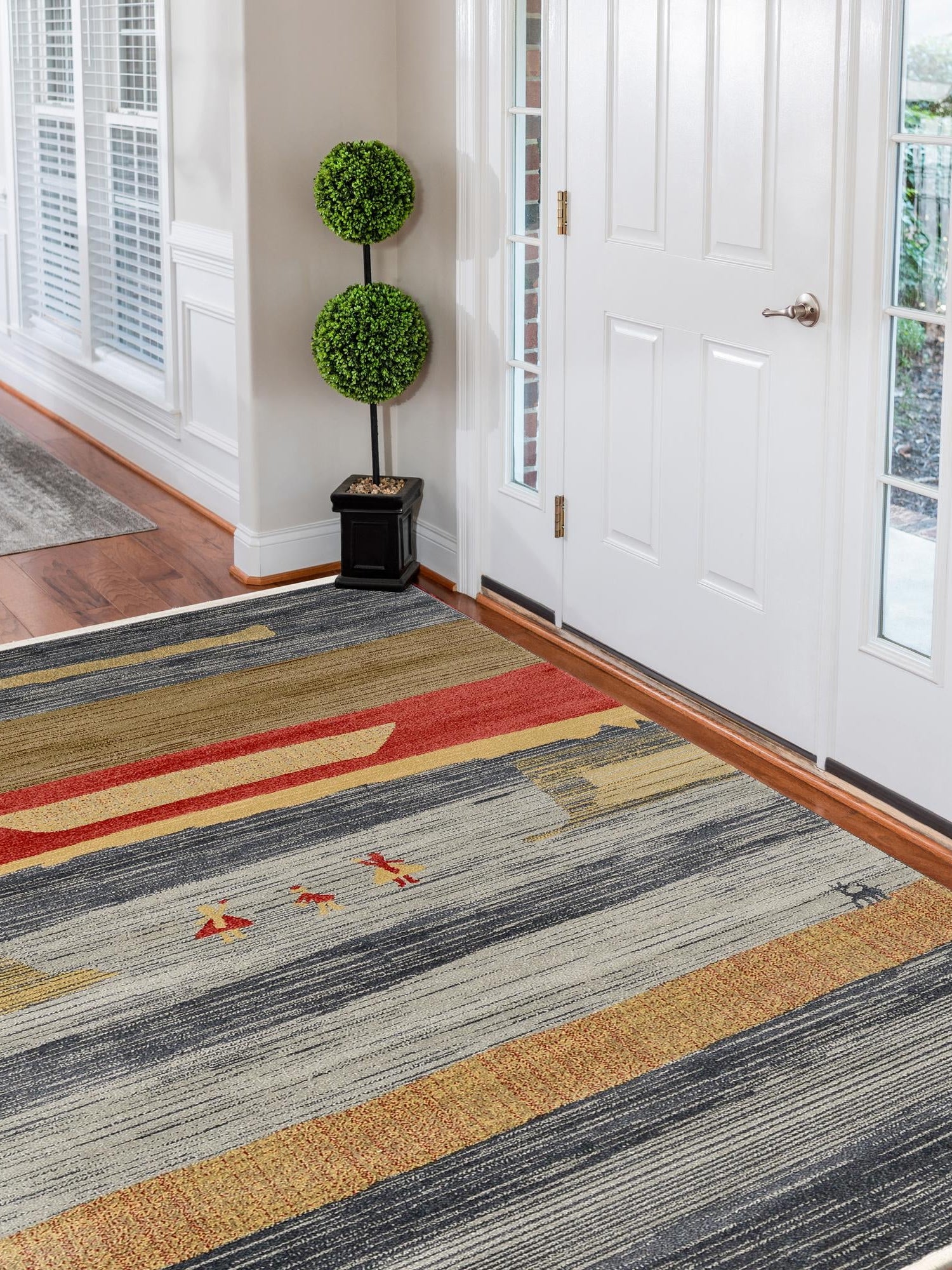 Blue 8' x 10' Fars Rectangle Area Rug 100% Polypropylene Unique Traditional Carpet for Classical Living, Dining Room & Office Spaces for Sale at Rug Engine