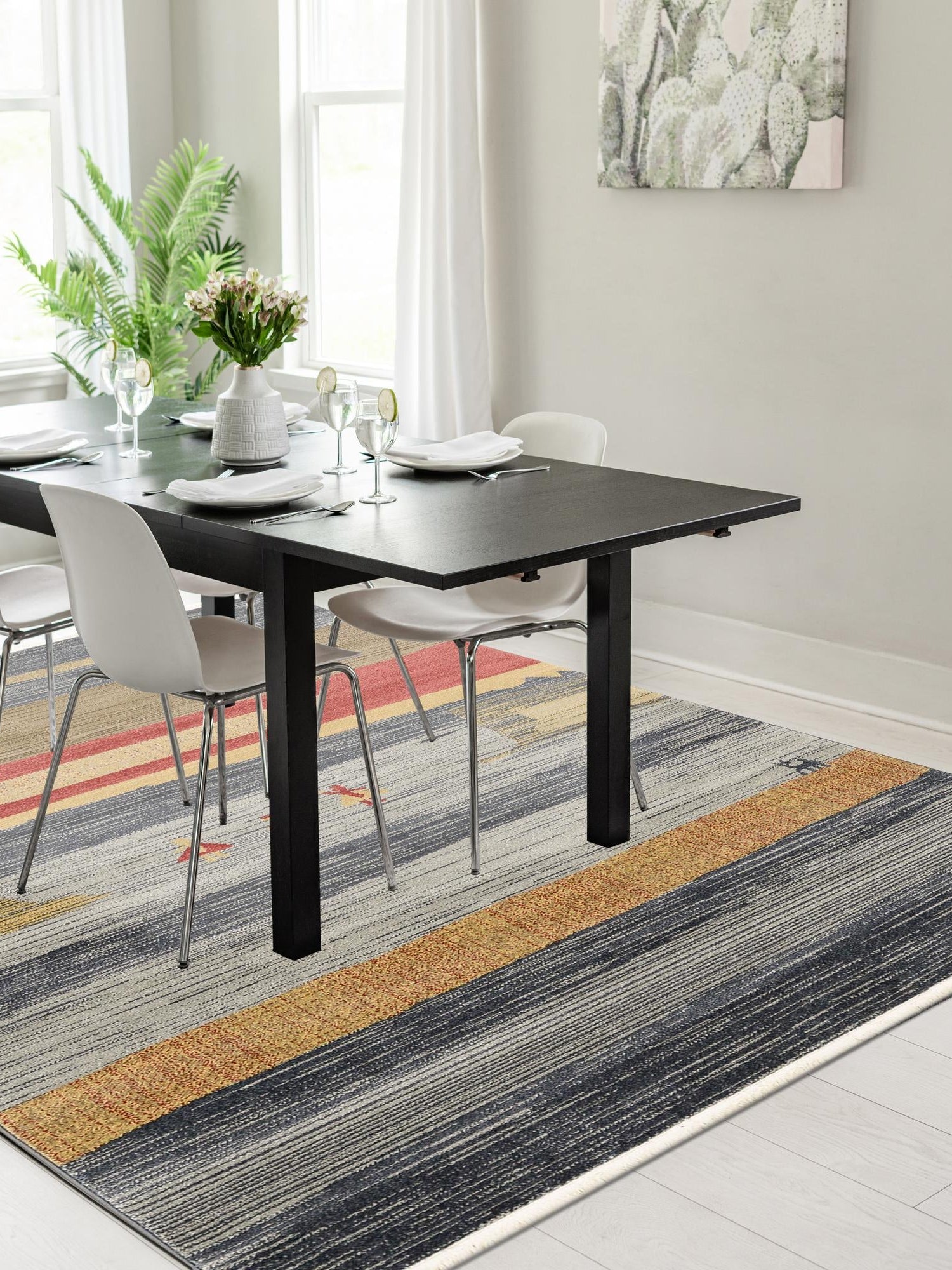 Blue 6' 1 x 9' Fars Rectangle Area Rug 100% Polypropylene Unique Traditional Carpet for Classical Living, Dining Room & Office Spaces for Sale at Rug Engine