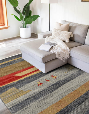 Blue 8' x 10' Fars Rectangle Area Rug 100% Polypropylene Unique Traditional Carpet for Classical Living, Dining Room & Office Spaces for Sale at Rug Engine