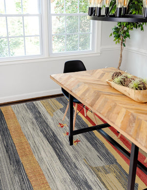 Blue 8' x 10' Fars Rectangle Area Rug 100% Polypropylene Unique Traditional Carpet for Classical Living, Dining Room & Office Spaces for Sale at Rug Engine