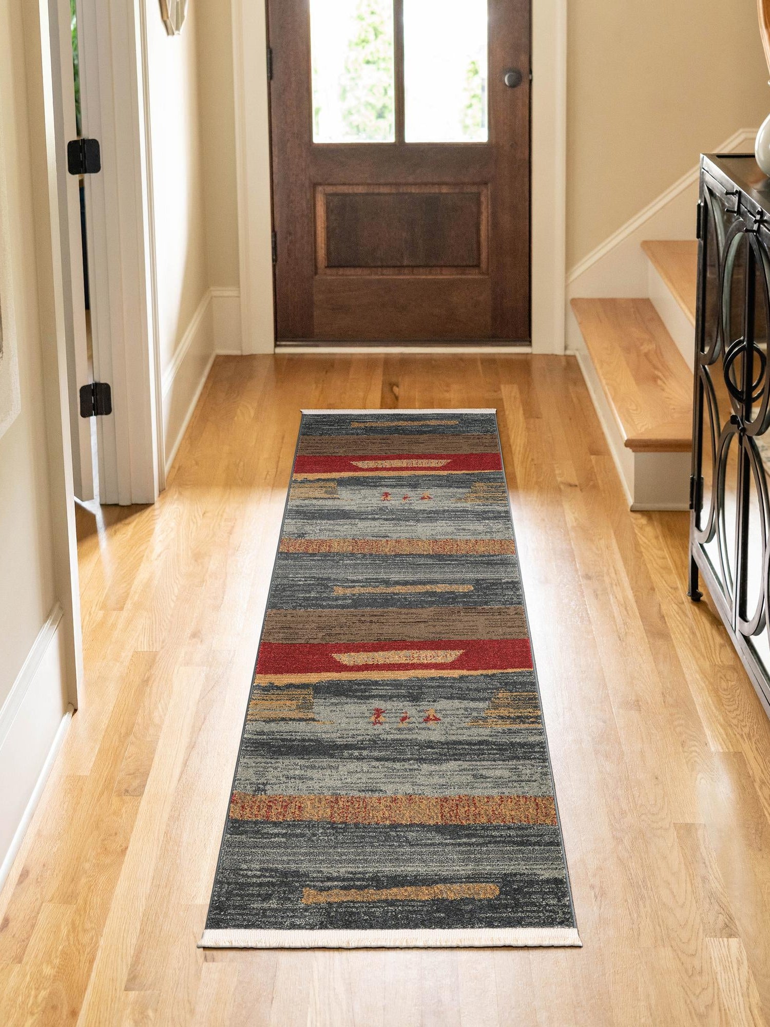 Blue 2' 7 x 10' Fars Runner Area Rug 100% Polypropylene Unique Traditional Carpet for Classical Living, Dining Room & Office Spaces for Sale at Rug Engine