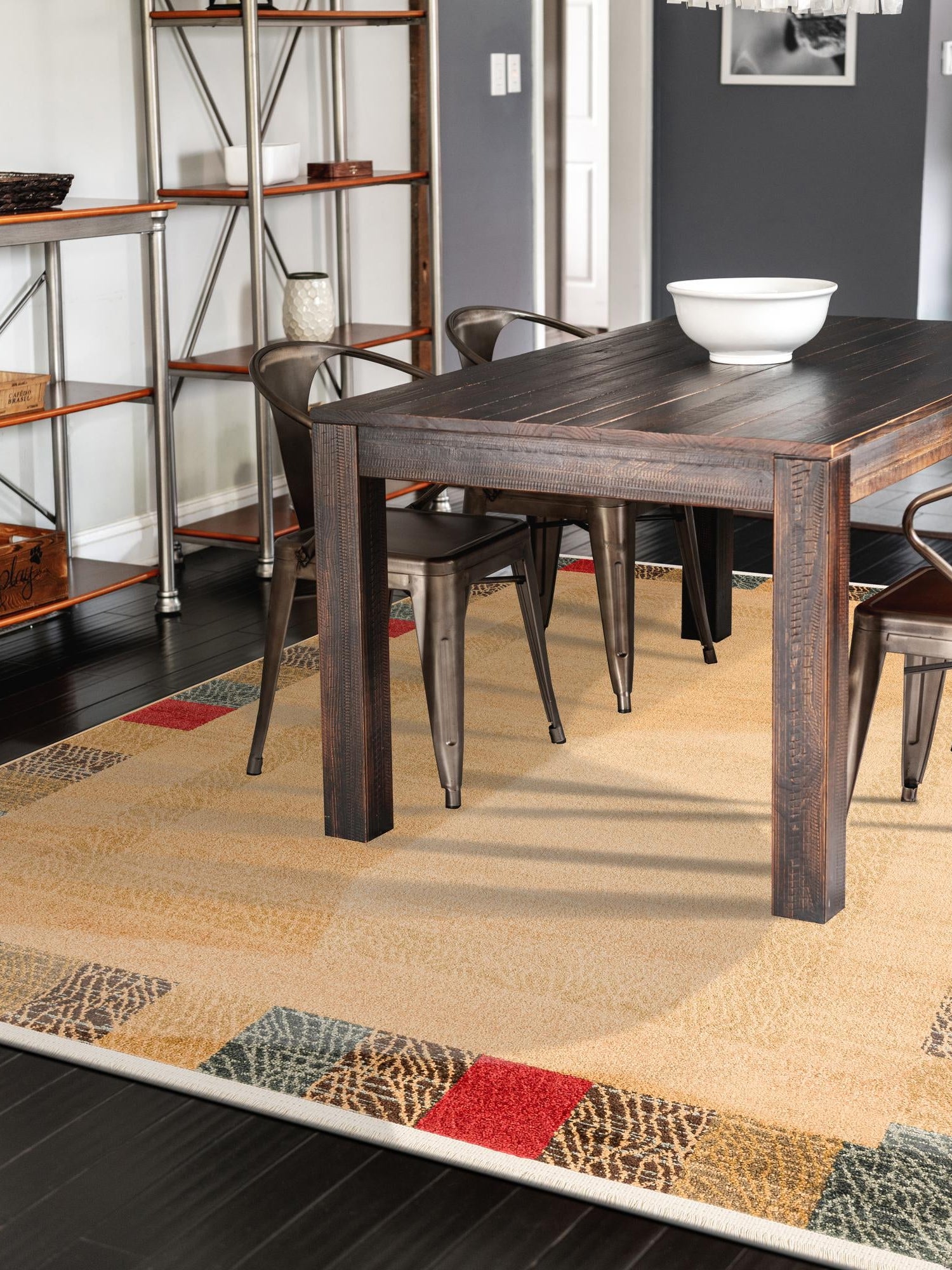 Beige 8' x 11' Fars Rectangle Area Rug 100% Polypropylene Unique Traditional Carpet for Classical Living, Dining Room & Office Spaces for Sale at Rug Engine