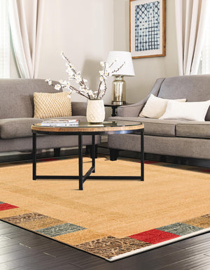 Beige 3' 1 x 5' 3 Fars Rectangle Area Rug 100% Polypropylene Unique Traditional Carpet for Classical Living, Dining Room & Office Spaces for Sale at Rug Engine