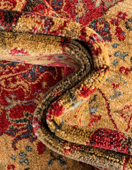 Multicolor 6' 1 x 6' 1 Edinburgh Round Area Rug 100% Polypropylene Easy Clean With Cotton Backing Traditional Classic Design Carpet for Living, Dining Room, Office for Sale at Rug Engine