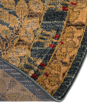 Navy Blue 7' 10 x 7' 10 Edinburgh Round Area Rug 100% Polypropylene Easy Clean With Cotton Backing Traditional Classic Design Carpet for Living, Dining Room, Office for Sale at Rug Engine