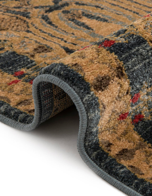 Navy Blue 7' 1 x 7' 1 Edinburgh Round Area Rug 100% Polypropylene Easy Clean With Cotton Backing Traditional Classic Design Carpet for Living, Dining Room, Office for Sale at Rug Engine