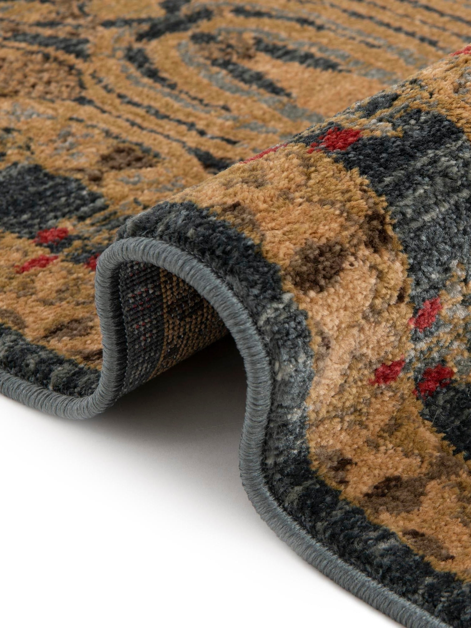 Navy Blue 3' 1 x 3' 1 Edinburgh Round Area Rug 100% Polypropylene Easy Clean With Cotton Backing Traditional Classic Design Carpet for Living, Dining Room, Office for Sale at Rug Engine