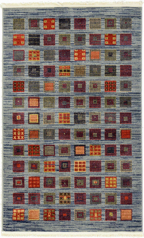 Blue 3' 1 x 5' 3 Fars Rectangle Area Rug 100% Polypropylene Unique Traditional Carpet for Classical Living, Dining Room & Office Spaces for Sale at Rug Engine